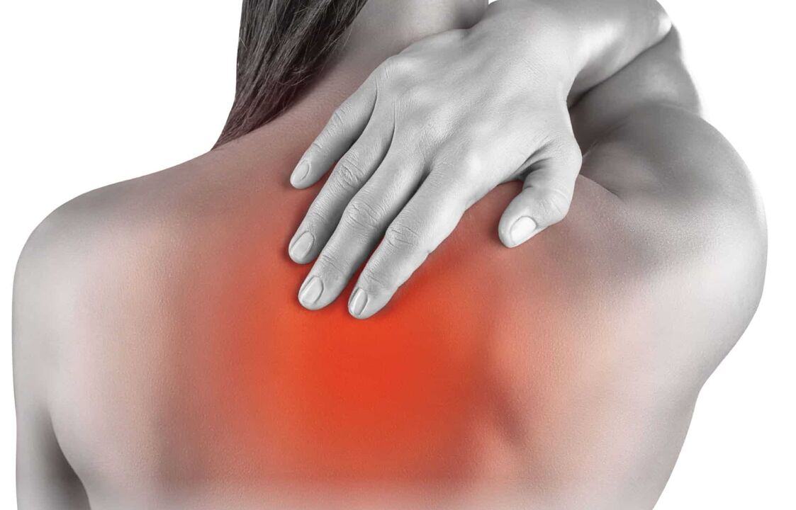 back pain with spinal osteochondrosis